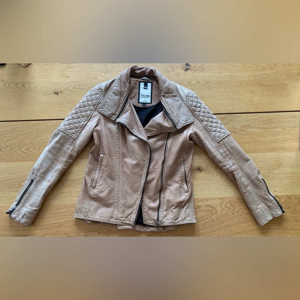 Soia & Kyo XS Moto Leather Jacket